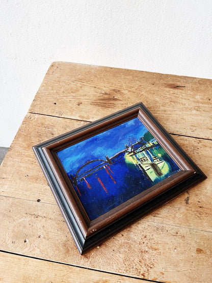 Original Painting St John’s Bridge at Night