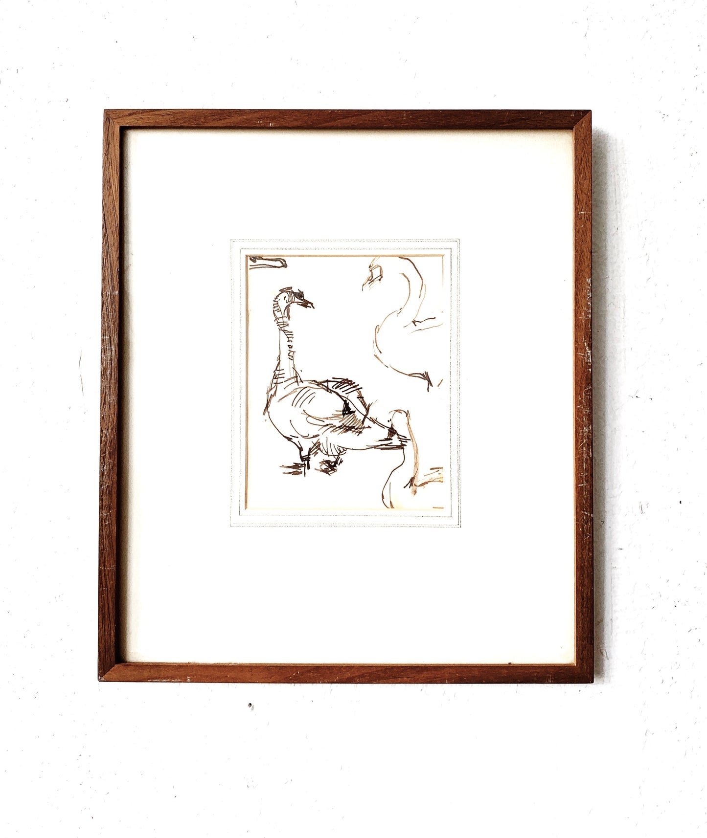 Vintage Framed Drawing