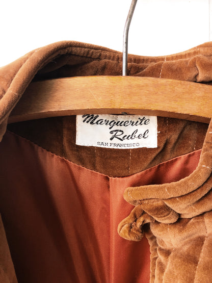 Vintage Velvet Quilted Jacket