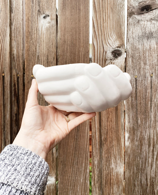 Large Ceramic Hands Planter