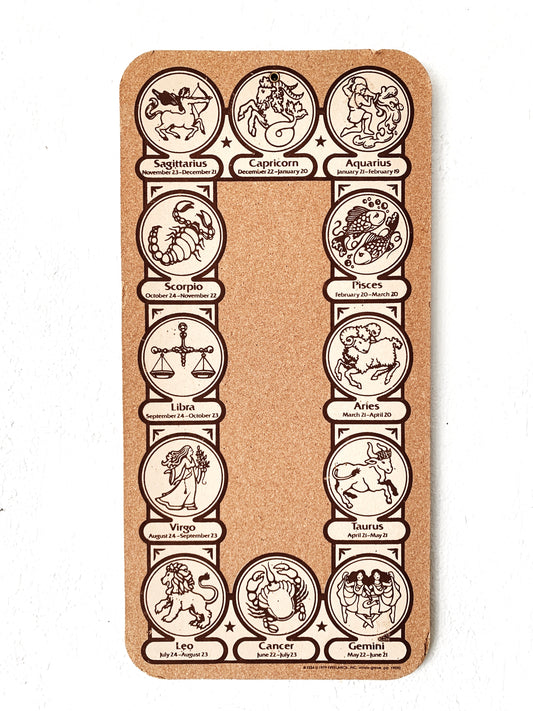 1970’s Astrology Corkboard