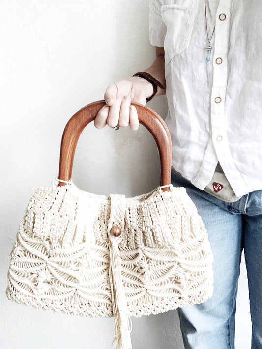 Vintage Macrame Bag