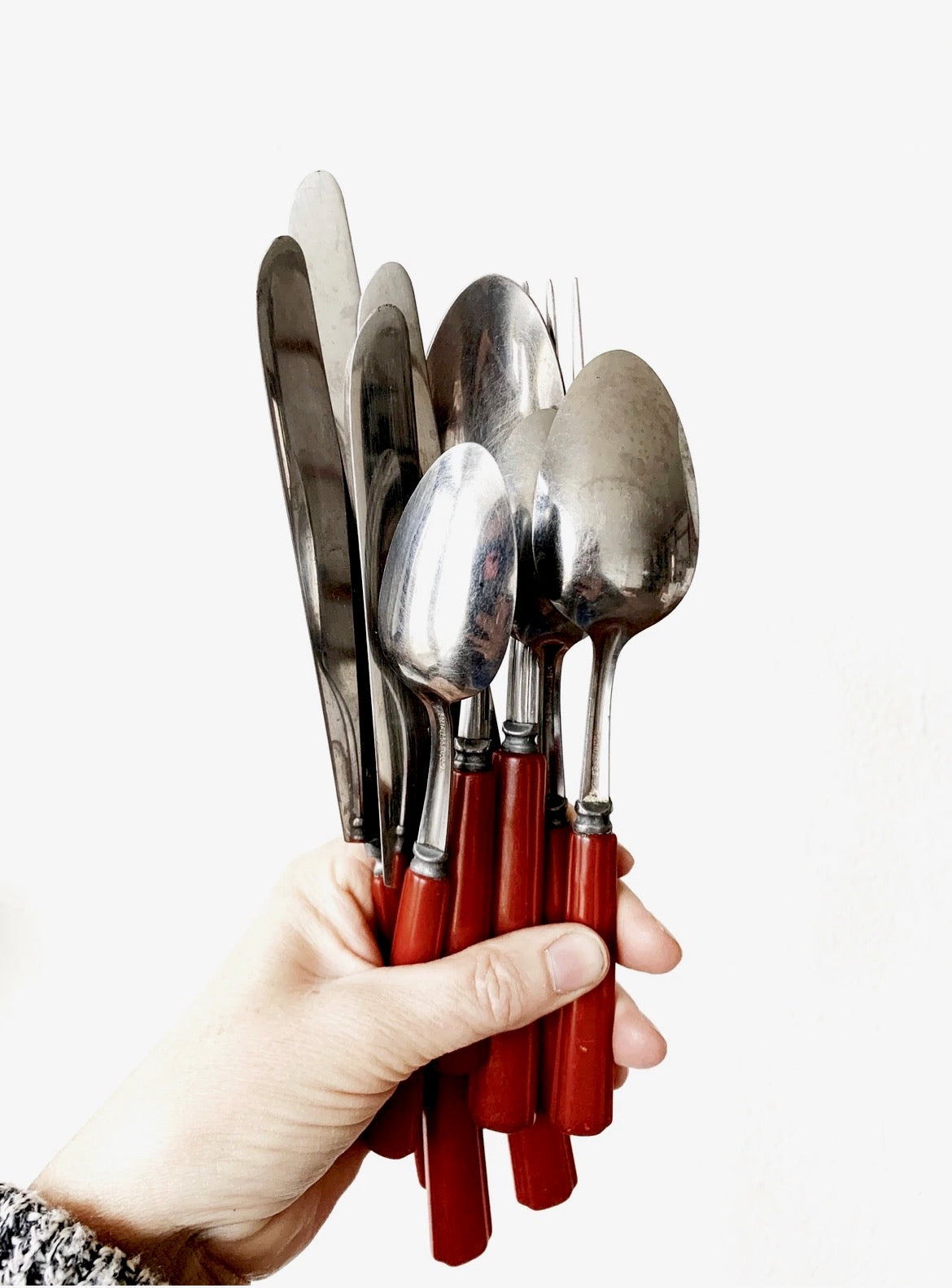 Vintage 9 Pc Bakelite Flatware