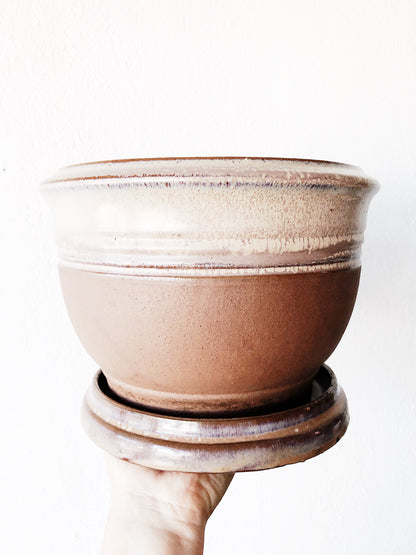 Vintage Ceramic Planter and Saucer
