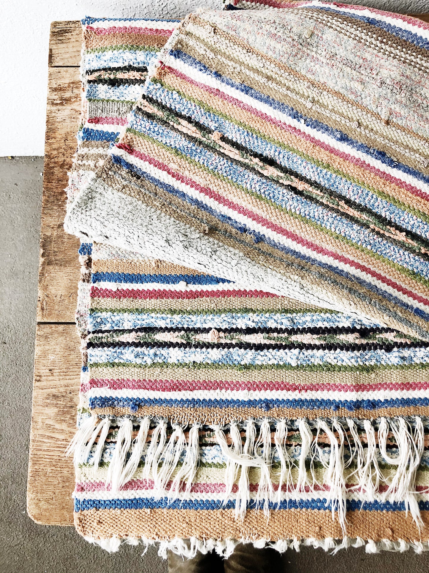 Vintage Rag Rug Runner