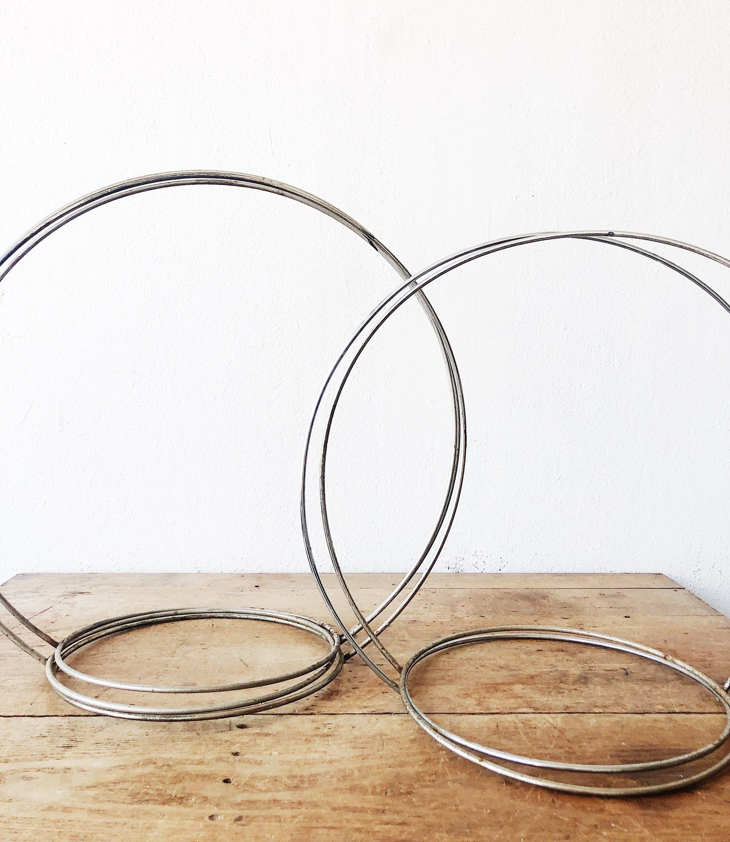 Vintage Minimal Chrome Circle Planter