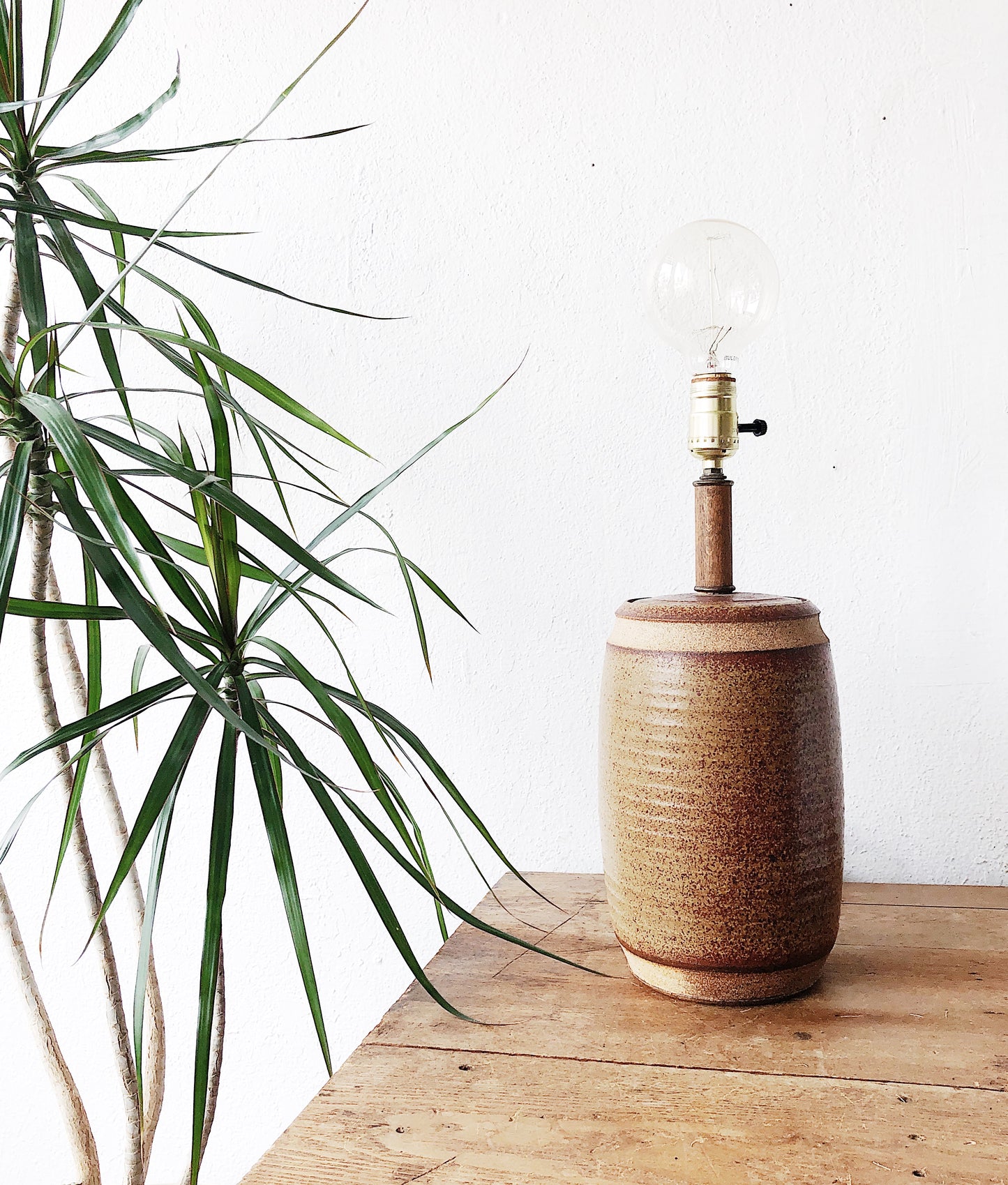 Handmade 1970s Ceramic Lamp