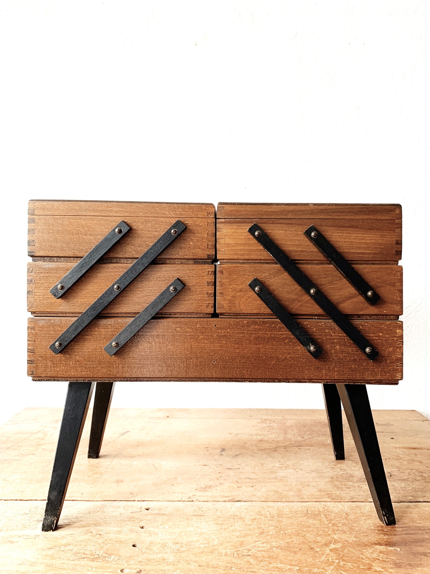 Mid Century Sewing/ Storage Caddy