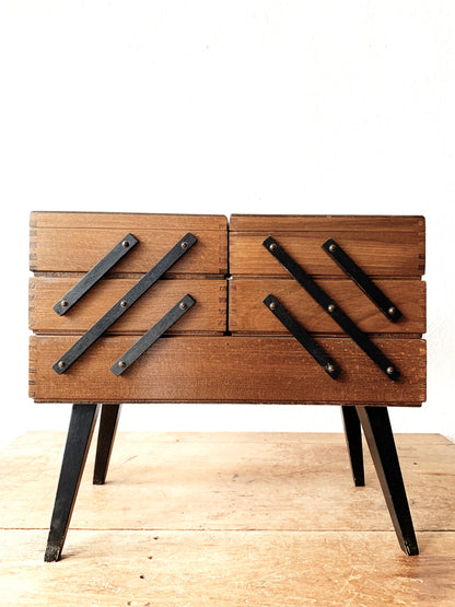Mid Century Sewing/ Storage Caddy