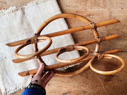 Vintage Bamboo Wall Planter