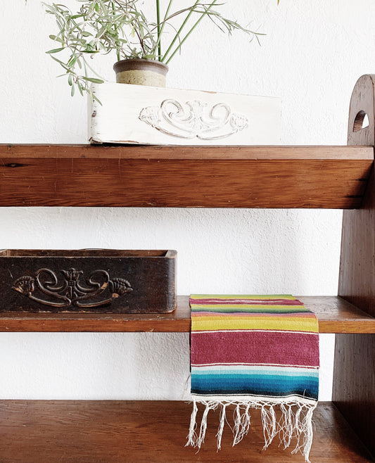 Vintage Wool Saltillo Runner