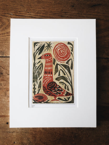 Vintage Dale Ormond Block Print