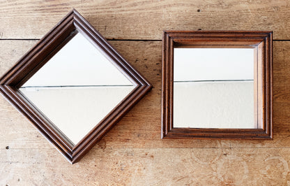 Vintage Wood Framed Mirror