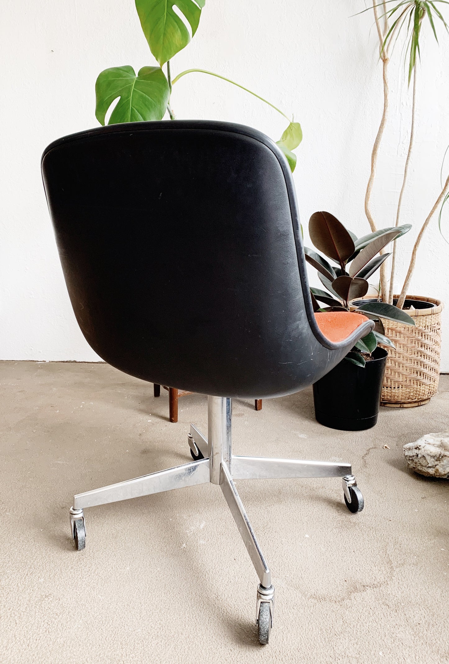 Mid Century Upholstered Desk / Task Chair