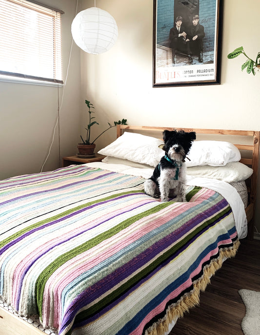 Vintage Wool Afghan