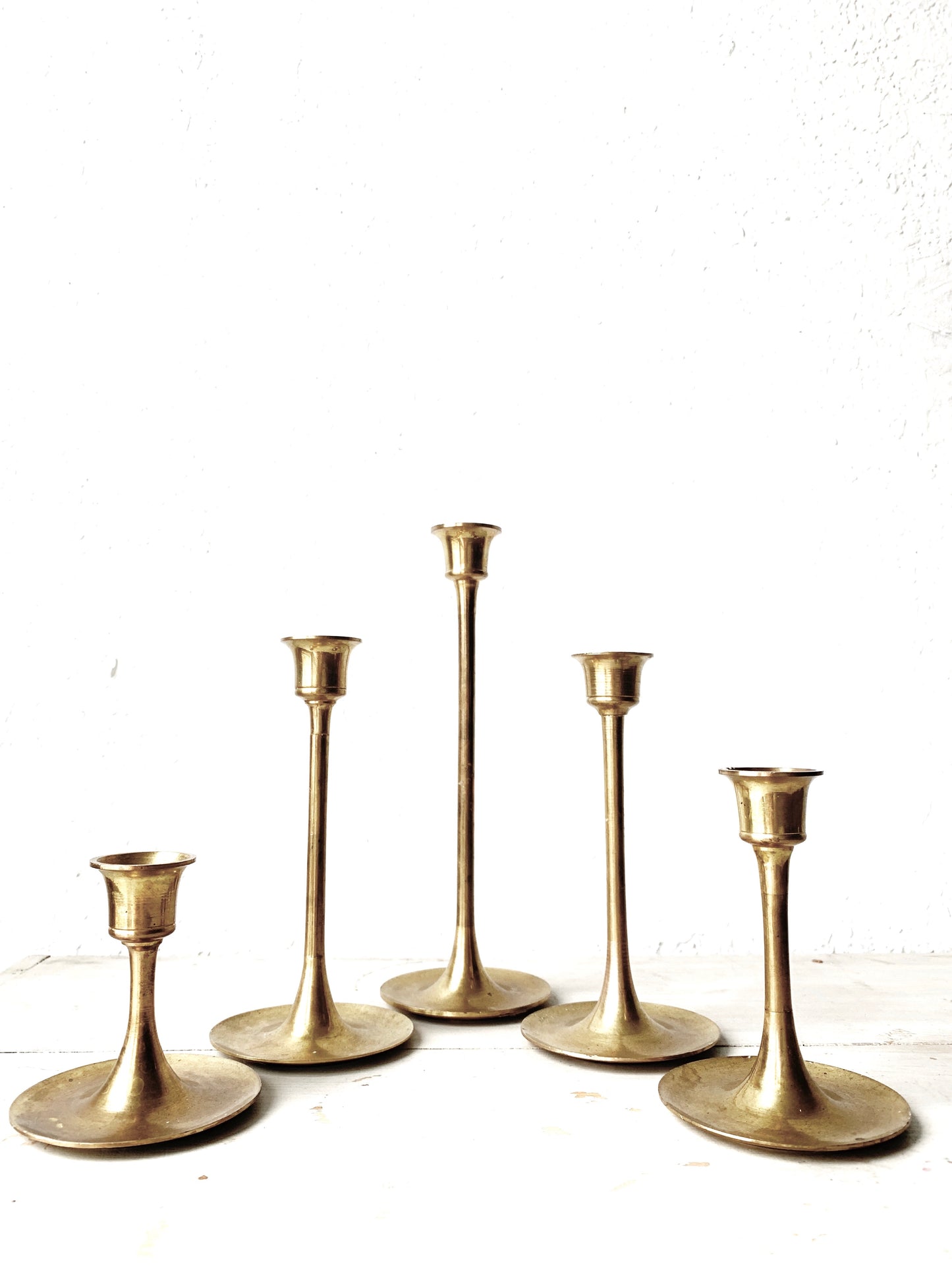Vintage Brass Candle Holder Collection