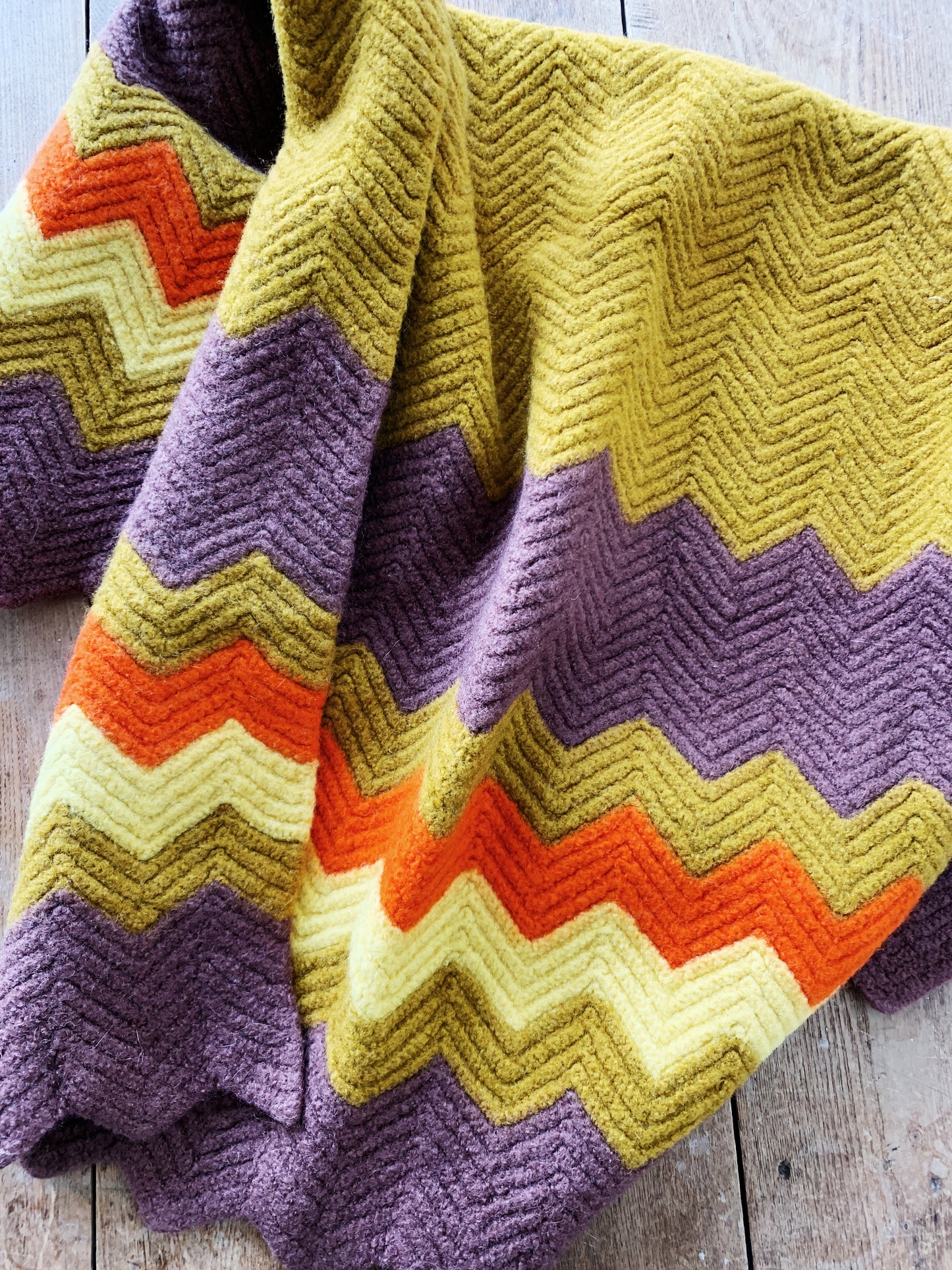 Wool Crochet Lap Blanket