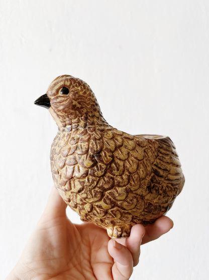 Vintage Pottery Bird Planter