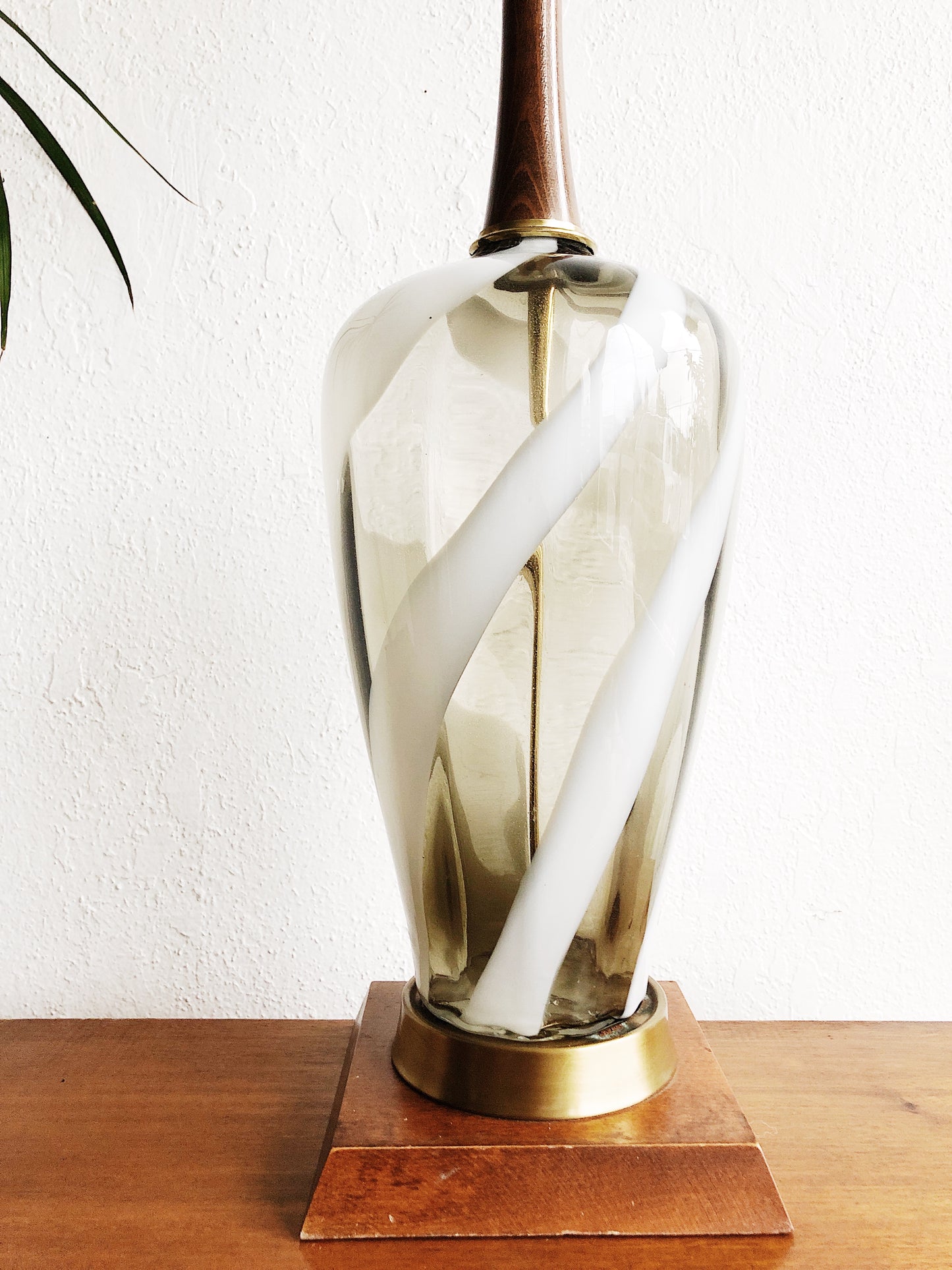Mid Century Glass Lamp