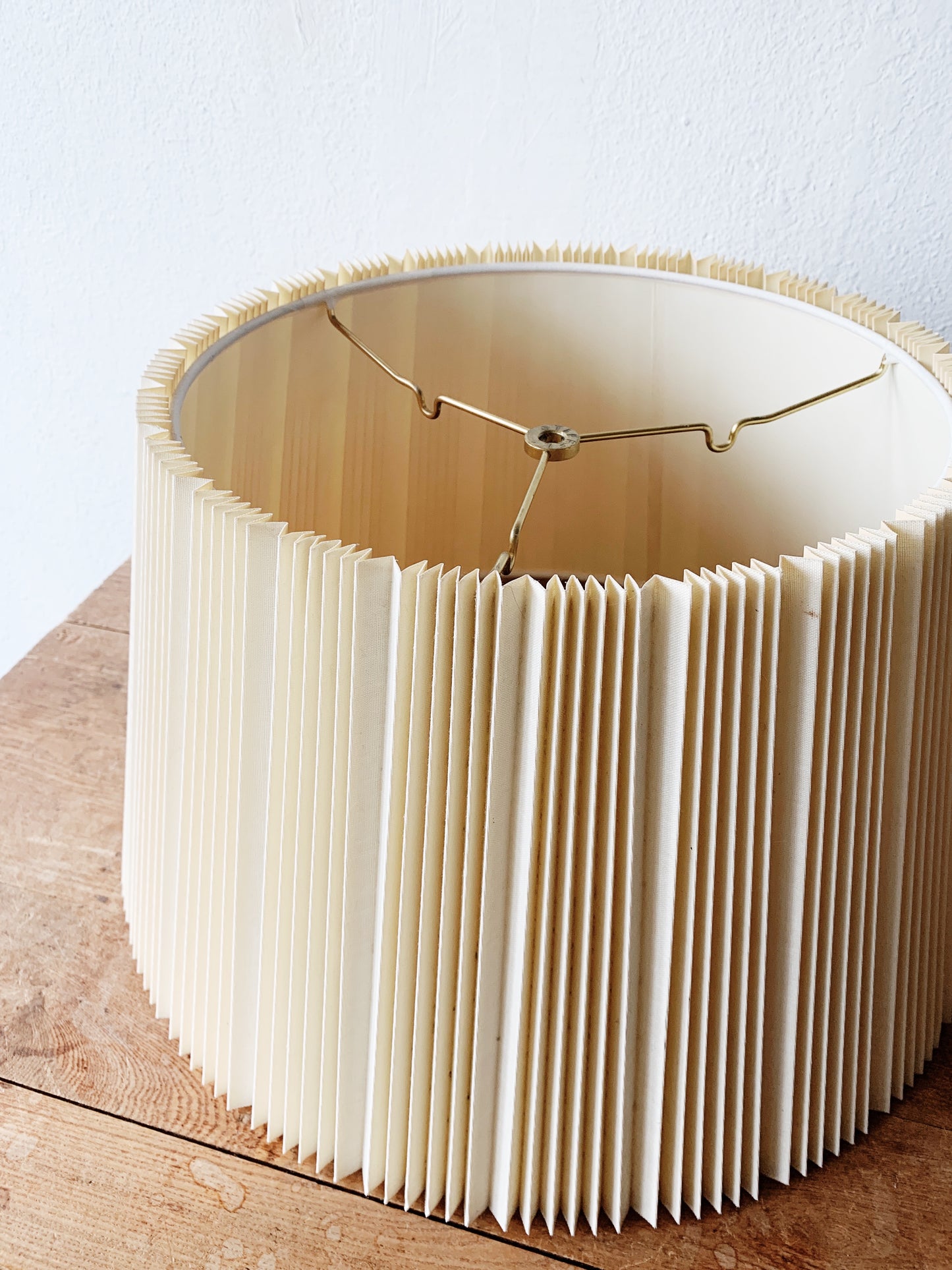 Mid Century Stiffel Pleated Drum Shade