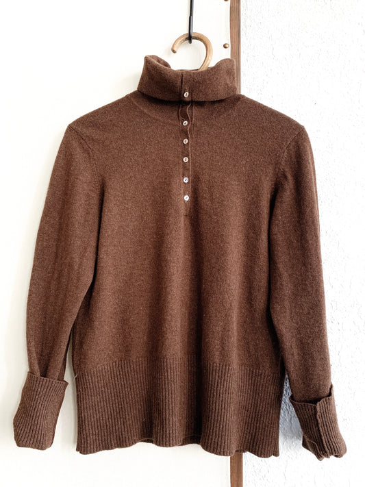 Cashmere Convertible Neck Sweater