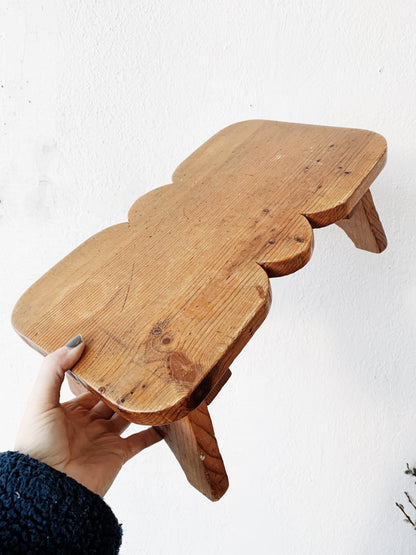 Antique Primitive Wood Stool
