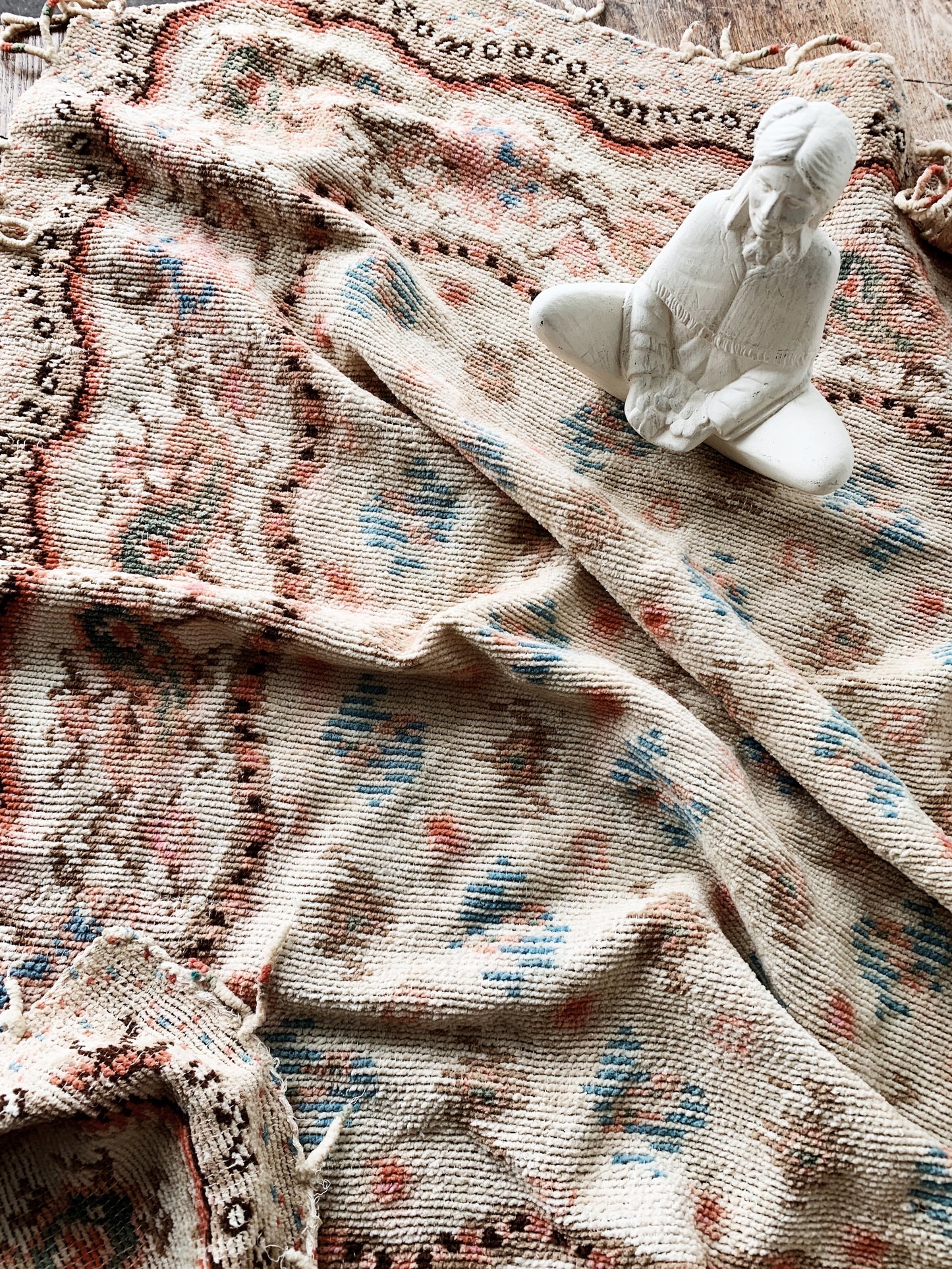 Vintage Woven Cotton Chenille Textile