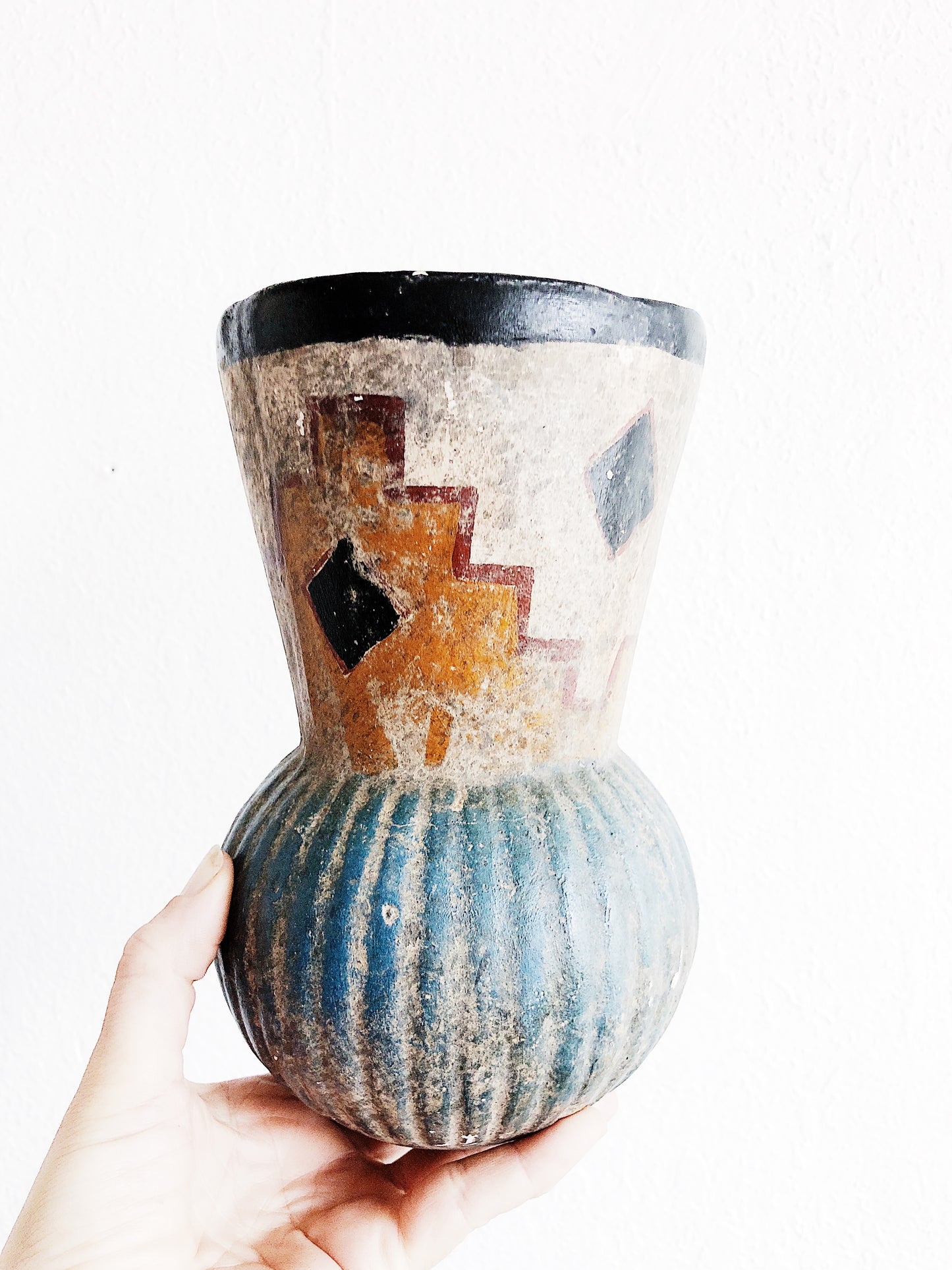 Vintage Mexican Clay Vase