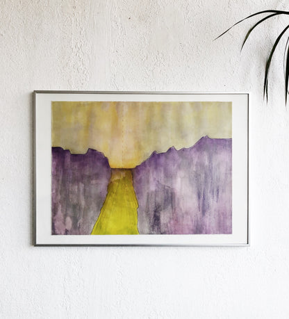 Original Abstract Encaustic Mix Media Artwork