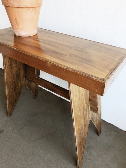 Vintage Handmade Trestle Table