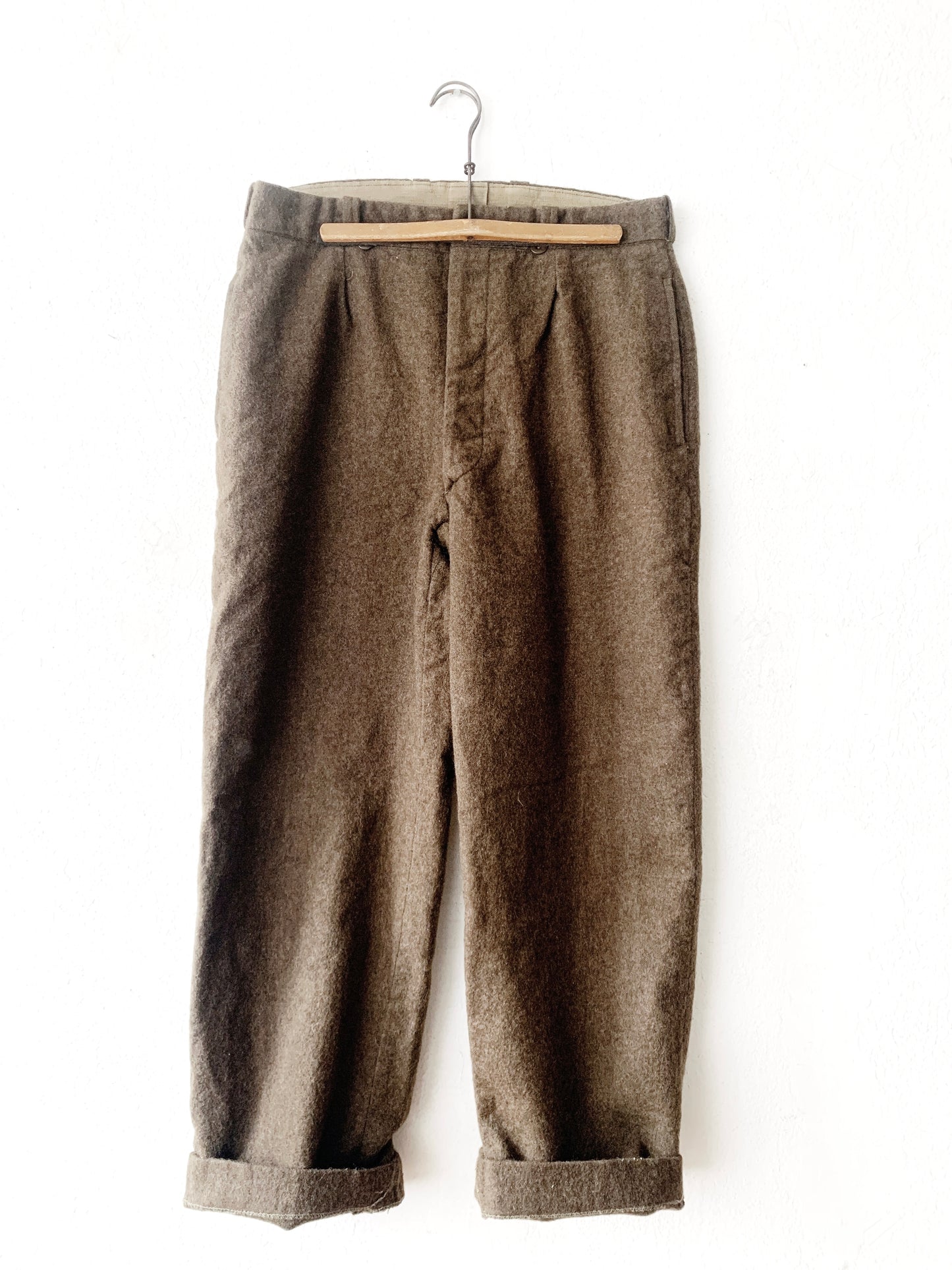 1960’s Button Fly Military Issue Wool Trousers