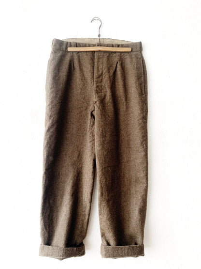 1960’s Button Fly Military Issue Wool Trousers