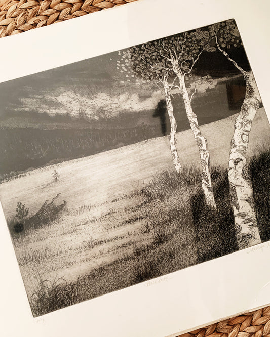 Vintage Black Butte Etching