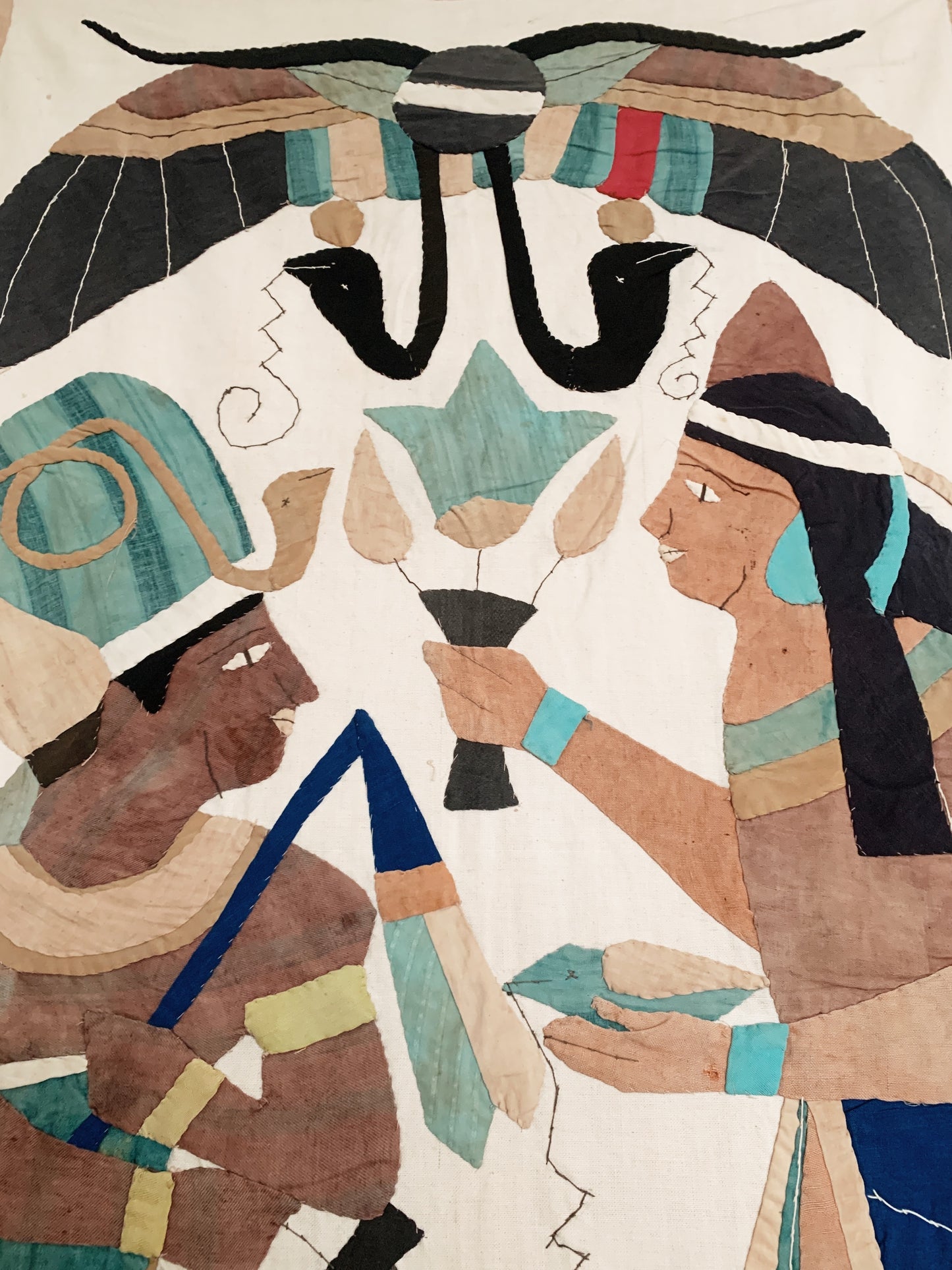 Large Antique Egyptian Tapestry
