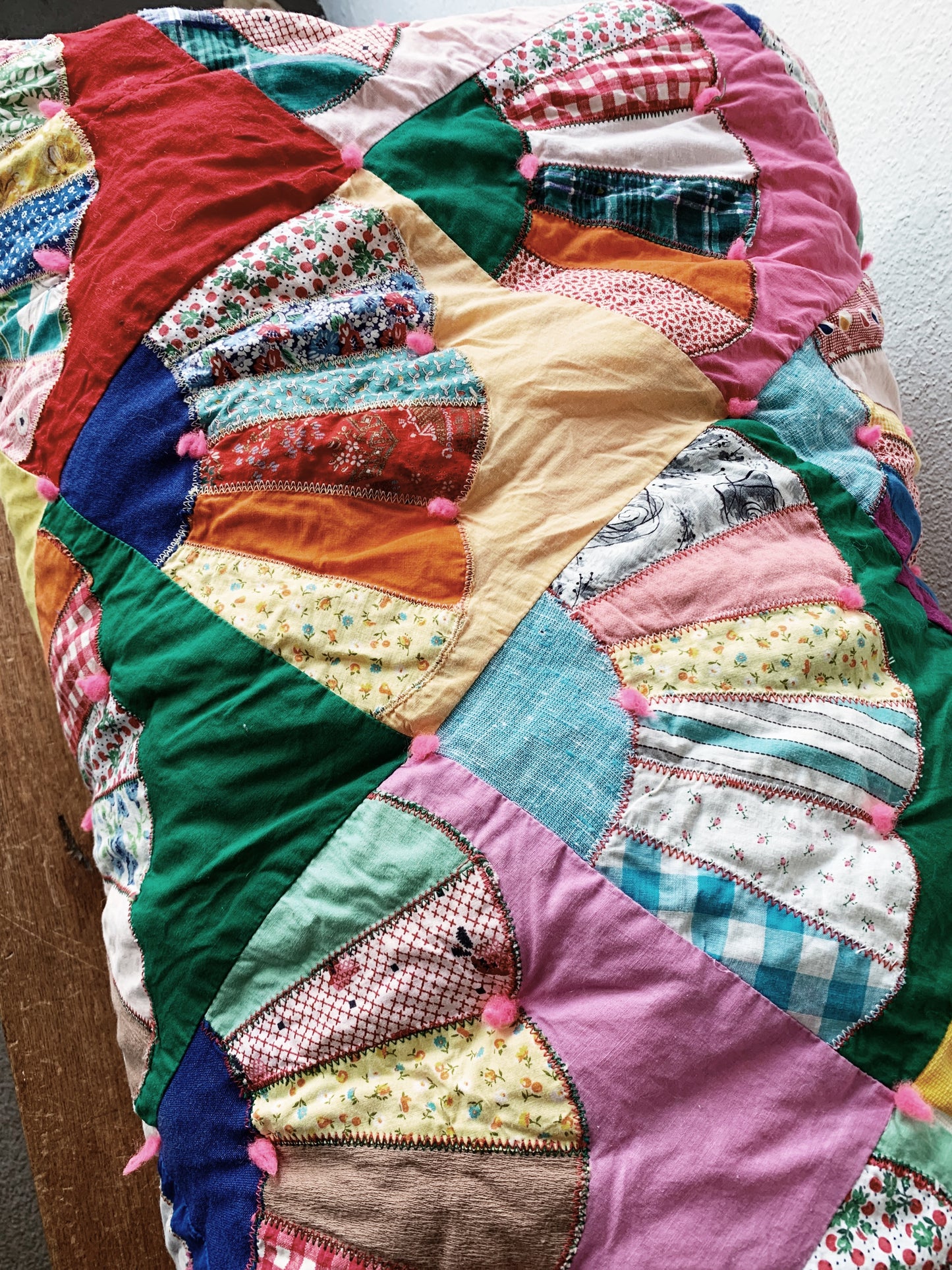 Vintage Cotton Patchwork Quilt