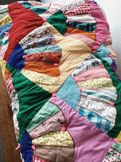 Vintage Cotton Patchwork Quilt