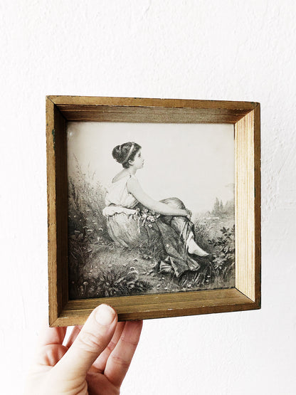 Vintage Framed Lithograph