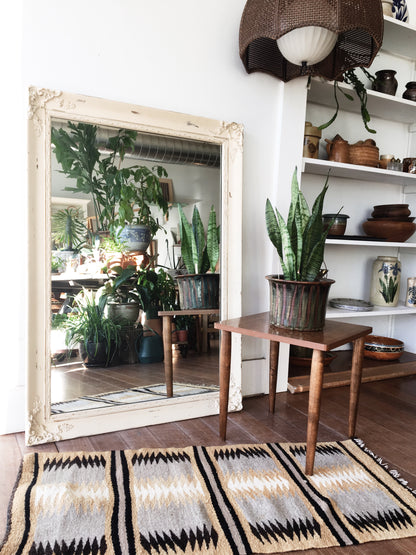 Large Antique Wood Framed Mirror