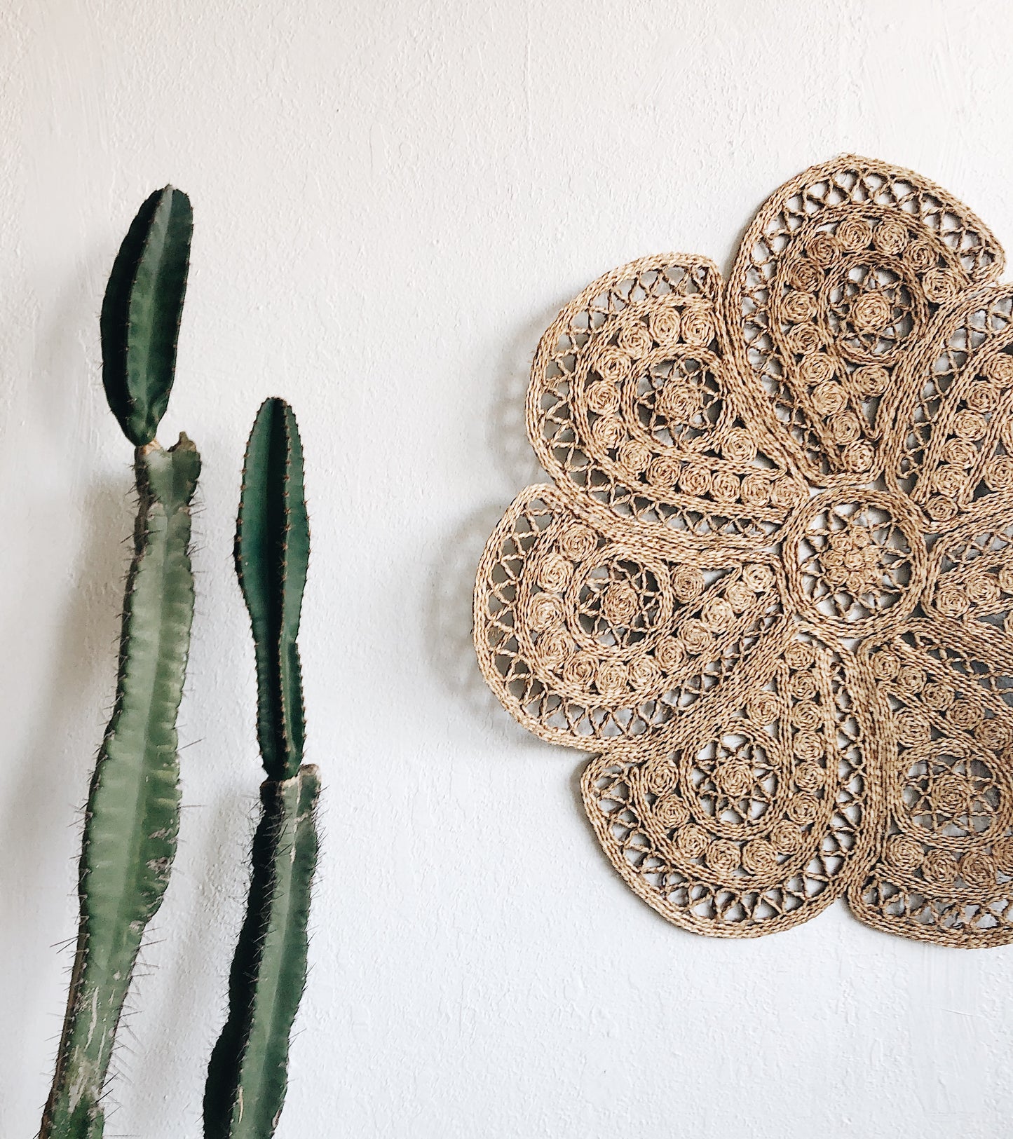 Vintage Round Straw Rugs