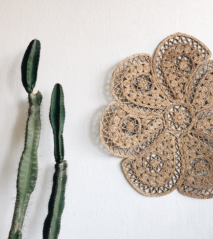 Vintage Round Straw Rugs