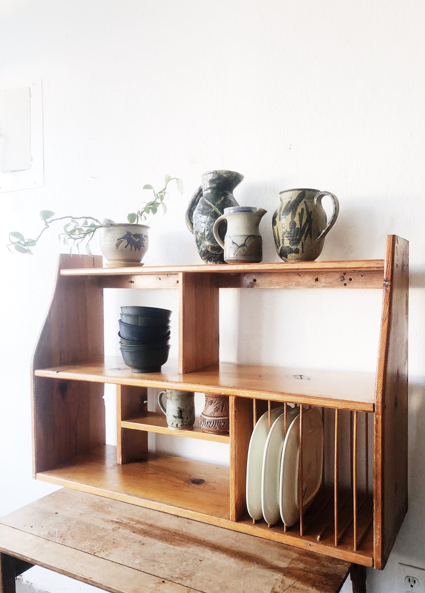Vintage Handmade Wood Cupboard