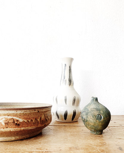 Vintage Raku Bud Vase