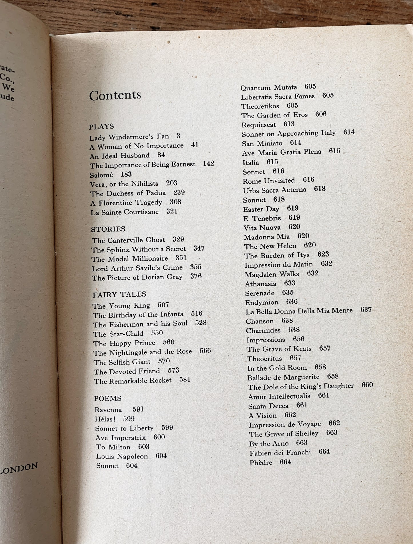 The Works of Oscar Wilde Vintage Book