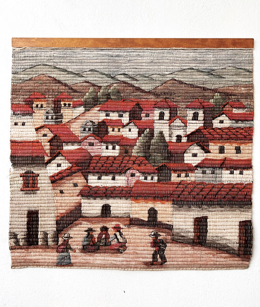 Large Vintage Wool Weaving