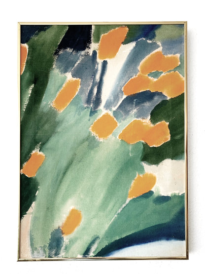Vintage Original Abstract Framed Painting