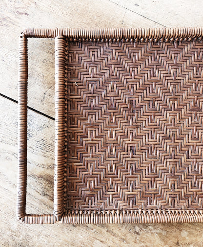 Vintage Woven Tray