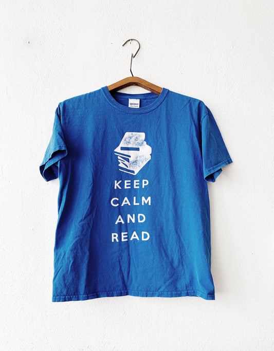 Keep Calm and Read Vintage TShirt