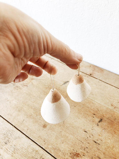 Pair Handmade Ceramic Bells