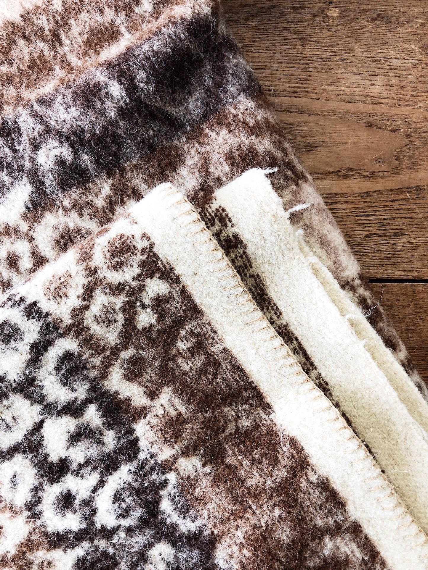 Vintage Alpaca Wool Blanket