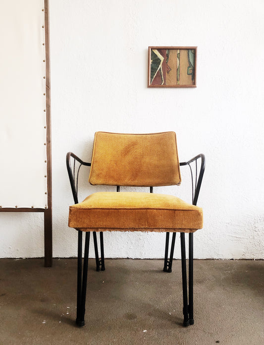 Mid Century Mustard Chair